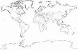 World Map Printable Coloring Page sketch template