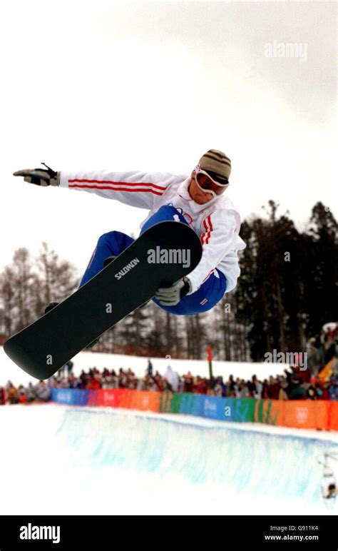 snowboarding/halfpipe- Winter Olympics - Nagano 1998 Stock Photo - Alamy