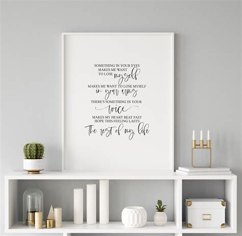 Feels Like Home Song Lyrics Printable Home Decor Printable | Etsy