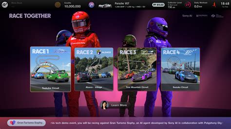 "Race Together," a New Event With Gran Turismo Sophy, Available for a ...