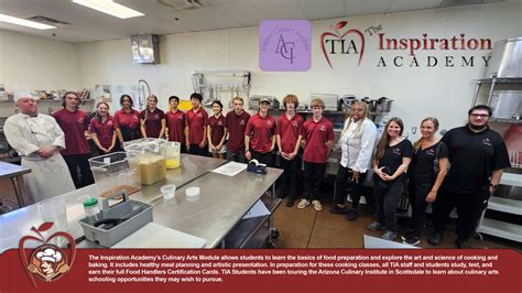 TIA Touring the Arizona Culinary Institute - The Inspiration Academy