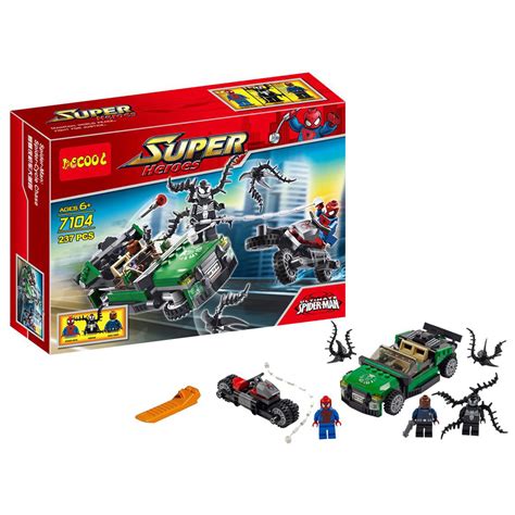 Decool: Spiderman Lego & Venom Capture Building Blocks Set - 7104 - Planet X | Online Toy Store ...