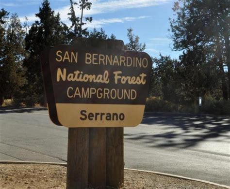 San Bernardino National Forest Serrano Campground, Big Bear Lake, CA - GPS, Campsites, Rates ...