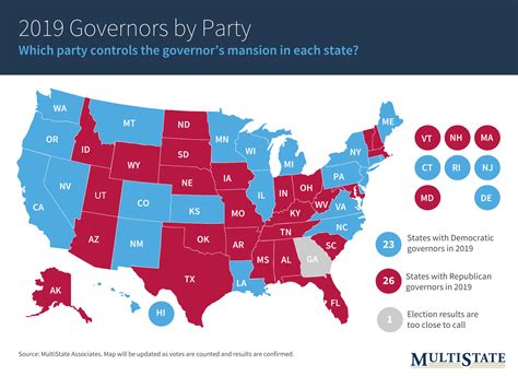 Governor Map By Party 2023 - Image to u