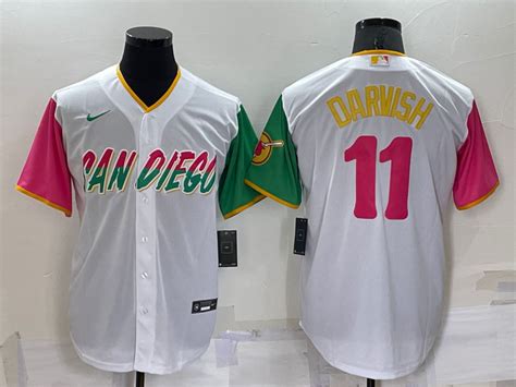 Padres 11 Yu Darvish White Nike 2022 City Connect Cool Base Jersey