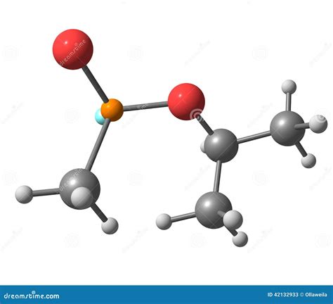 Molecular Structure of Sarin on White Stock Illustration - Illustration of people, object: 42132933