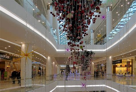 Shopping Mall Christmas Decoration, Hanging, Decoration, Ribbons, Baubles, Balloons, HD ...