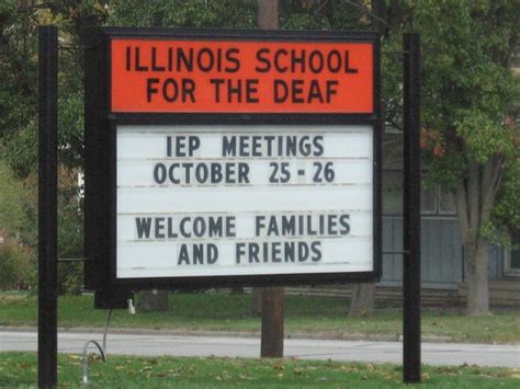 Illinois School for the Deaf | Illinois, Iep meetings, School