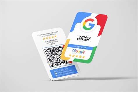 Business Card QR Code Google Review Feedback Cards Custom - Etsy