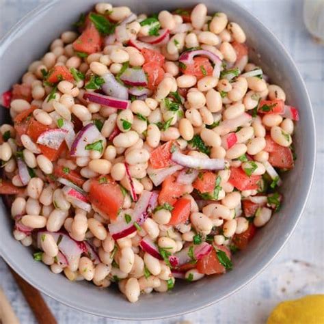 BEST Navy Bean Salad Recipe (Piyaz) Ready in 20 Minutes!