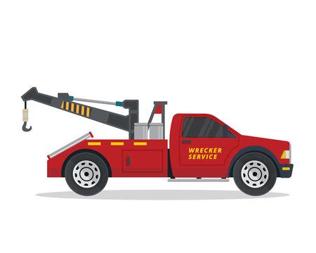 Red Tow Truck Clipart