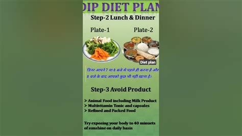 DIP diet Plan : breakfast food| lunch food |dinner food | #dr.BRC # ...