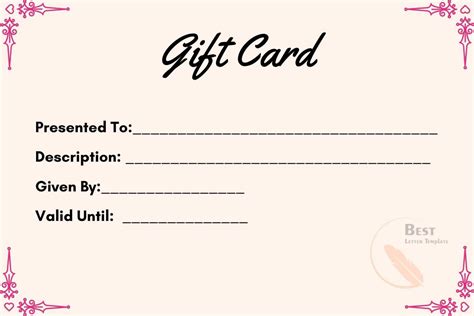 Free Blank Printable Gift Voucher Template in Word & PDF