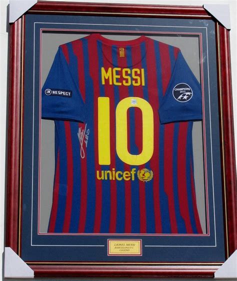 Lionel Messi Signed & Framed Barcelona Jersey “Last Won We Have ...