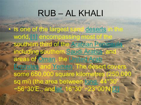 Rub Al Khali World Map - Map