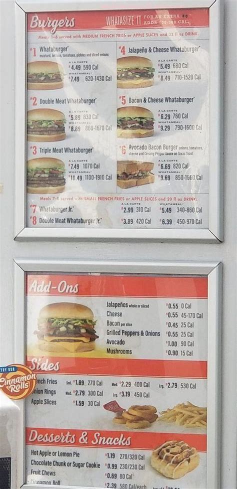 Online Menu of Whataburger Restaurant, Houston, Texas, 77375 - Zmenu