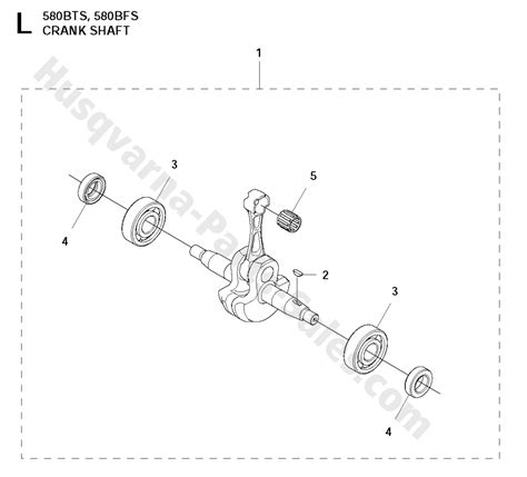 580BTS Husqvarna Backpack Blowers Crankshaft Parts