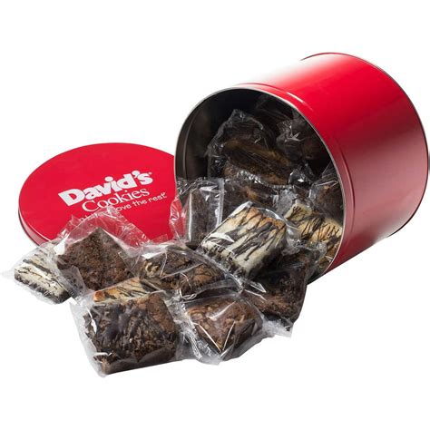 David'S Cookies Assorted Brownies Tin, 24-Pack - Walmart.com - Walmart.com