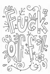 Free Coloring Pages For Adults Swear Words sketch template