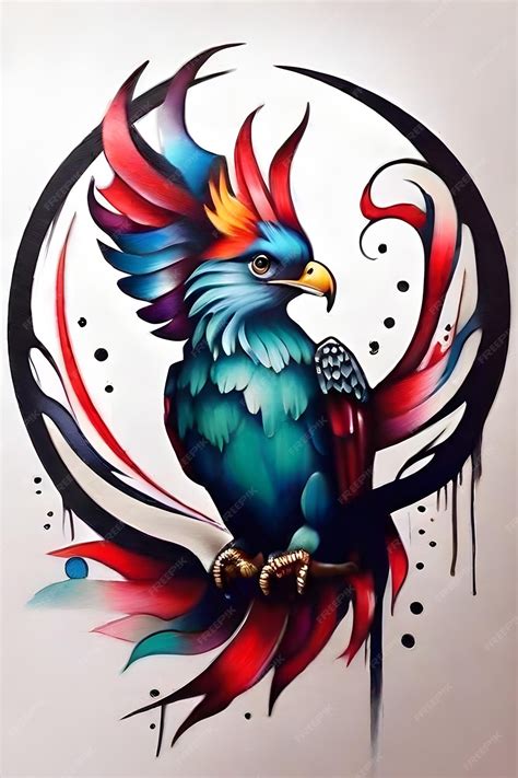 Premium AI Image | Colorful bird representing freedom symbol