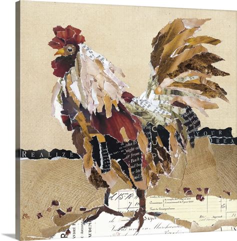 Country Rooster II Wall Art, Canvas Prints, Framed Prints, Wall Peels | Great Big Canvas