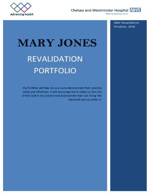 Revalidation Portfolio - Fill Online, Printable, Fillable, Blank ...