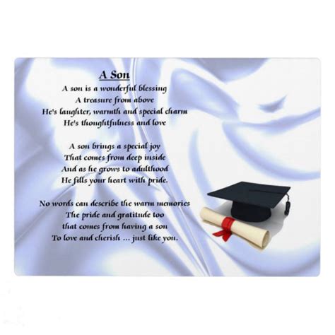 Graduation Son poem Plaque #graduation #graduate #graduating #son #poem - Annouce your special ...