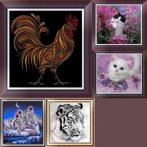 Aliexpress.com : Buy Diamond Animals 2018 Vivid Home Decors 5D Animals DIY Diamond Painting ...