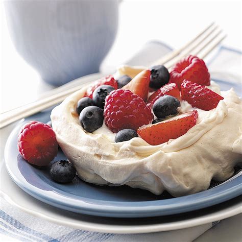 Meringues with Fresh Berries Recipe | Taste of Home