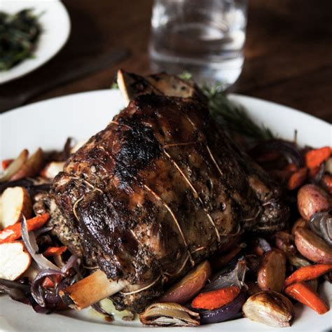 Rosemary and Thyme Braised Lamb Shoulder Recipe | Epicurious.com | Braised lamb shoulder ...