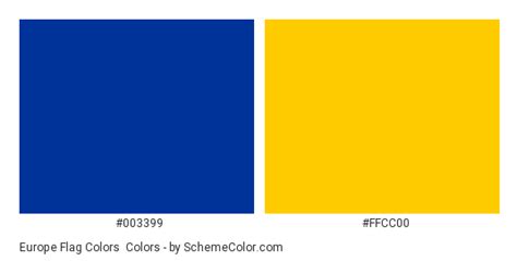 Europe Flag Colors Color Scheme » Blue » SchemeColor.com