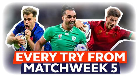 Every Rugby World Cup 2023 try from the Matchweek 5!