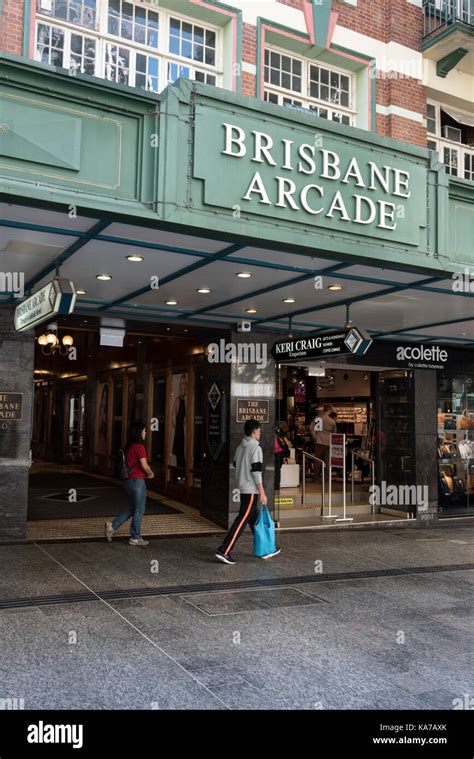 Brisbane Arcade in Queen Street in Brisbane CBD, Queensland, Australia ...