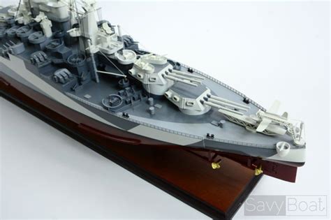 USS Tennessee BB-43 Tennessee-class Battleship - Wooden Ship Model