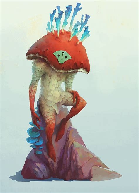 Mushroom Fighter on Behance | Character art, Fantasy creatures art, Creature art