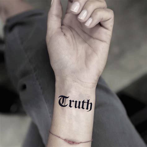 Truth Temporary Tattoo Sticker - OhMyTat