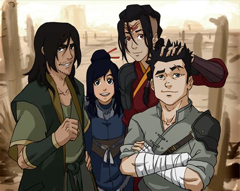 The Red Lotus members as teens from the Korra Artbook (Colored and ...