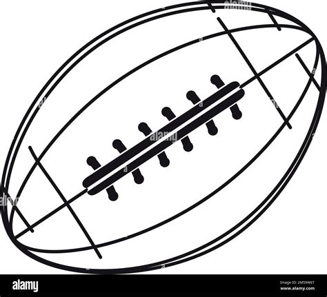 american football ball silhouette illustration Stock Vector Image & Art ...