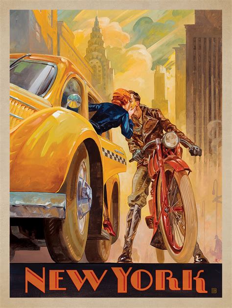 "New York Minute", Original Oil Painting by Artist Kai Carpenter. | Art deco posters, Vintage ...