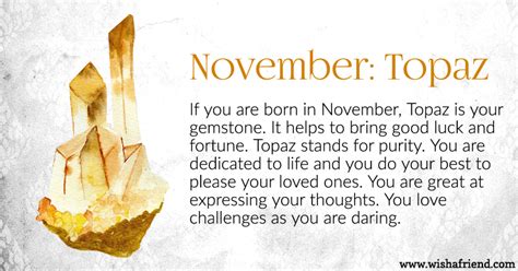 Your Birth stone is November