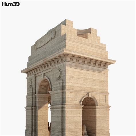 India Gate 3D model - Architecture on Hum3D