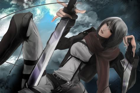 1024x576 mikasa ackerman, blades, shingeki no kyojin 1024x576 Resolution Wallpaper, HD Anime 4K ...