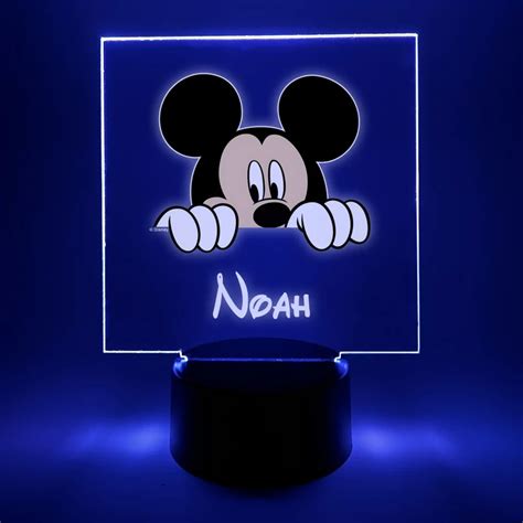 Mickey Mouse Kids Personalised Gift Colour Changing Led Lamp Night Light – Musicdope80s.com