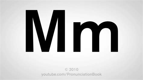 Basic English: How to Pronounce the Letter M - YouTube