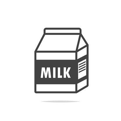 Milk Carton Box Icon Vector Isolated Stock Illustration - Download ...