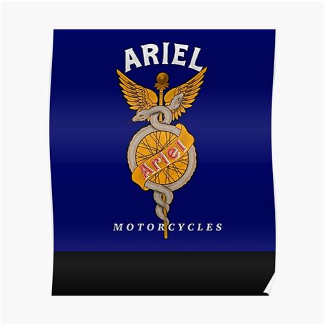 "Classic Old Ariel Motorcycles Logo by MotorManiac" Poster for Sale by ...