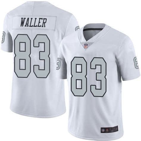 Men's / Youth Darren Waller Raiders 83 color rush jersey White