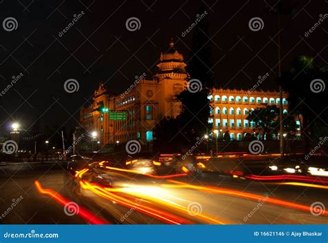 Bangalore at night stock photo. Image of secretariat - 16621146