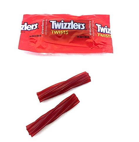 Twizzlers Twists Strawberry Flavored Wrapped Candy 3 Pound - Snack Size Individually Wrapped ...