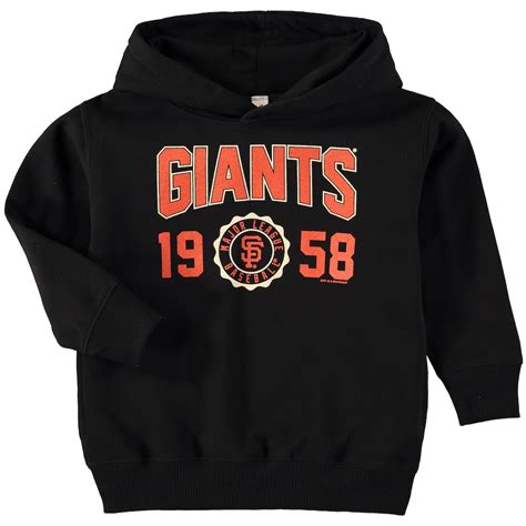 Toddler San Francisco Giants Soft as a Grape Black Fleece Pullover Hoodie